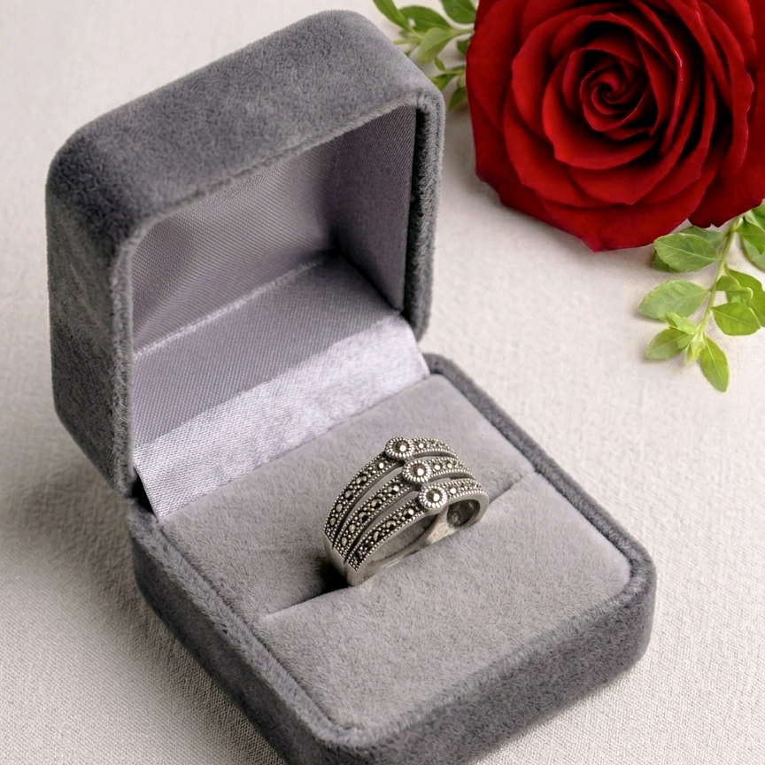 Pandora Marcasite Silver Ring